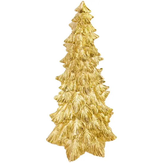 Northlight Metallic Woodland Tree Christmas Decoration - 12.5" Gold {6}
