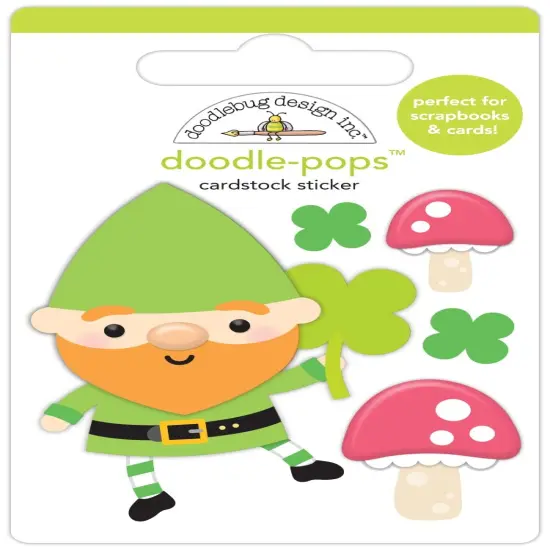 Doodlebug Doodle-Pops 3D Stickers-Happy Go Lucky {1}