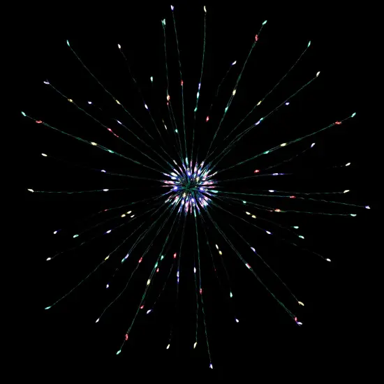 Northlight LED Lighted Firework Branch Christmas Decoration Micro Fairy Multi-Color Lights - 20" Green {1}