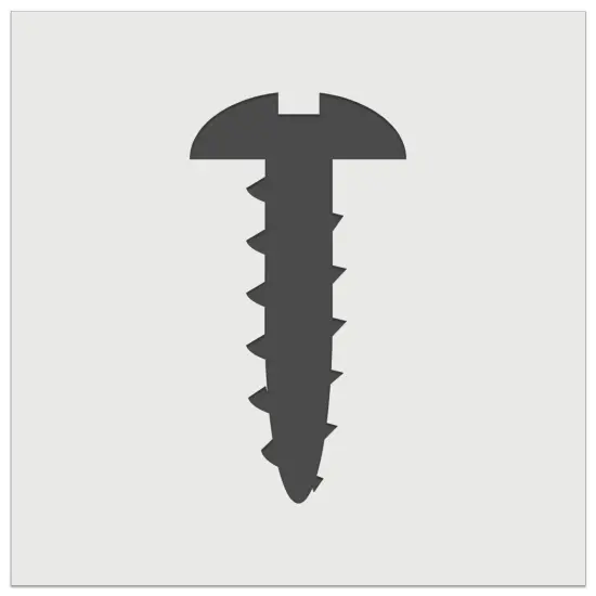 Screw Silhouette Woodworking Tools Wall Cookie DIY Craft Reusable Stencil {7}