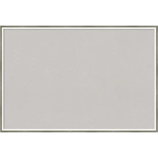 Lucie Wood Framed Corkboard, Grey Cork Lucie Silver White {1}