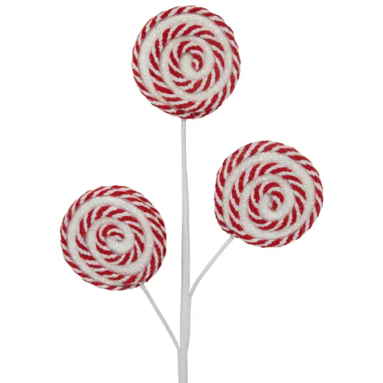 Northlight 17" Candy Cane Lollipops Decorative Christmas Spray Red {4}