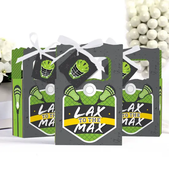 Big Dot of Happiness Lax to the Max Lacrosse Party Favor Boxes Set of 12 {4}