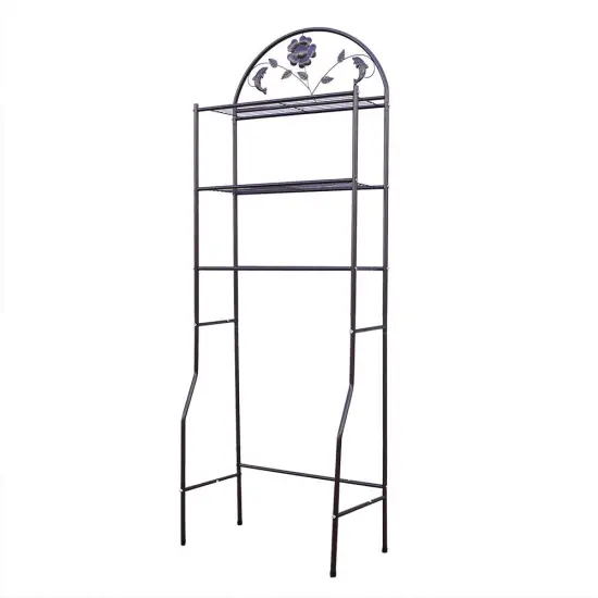 Kitcheniva 3-Tier Metal Bathroom Toilet Storage Rack Organizer White {3}