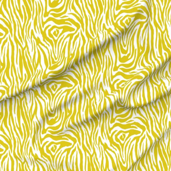 Various Fabrics by the Yard or Fat Quarter Chartreuse Stripe Bright Animal Print Yellow And White African Safari Tropical Jungle Custom Printed Fabric by Spoonflower {6}