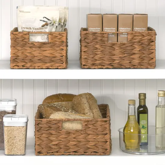 mDesign Woven Ombre Pantry Bin Basket, 6 Pack {2}