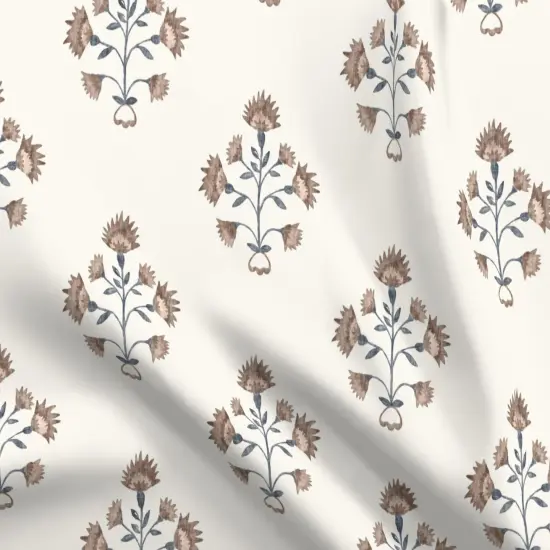 Various Fabrics by the Yard or Fat Quarter Modern Floral Traditional Stem Wildflower Custom Printed Fabric by Spoonflower {5}