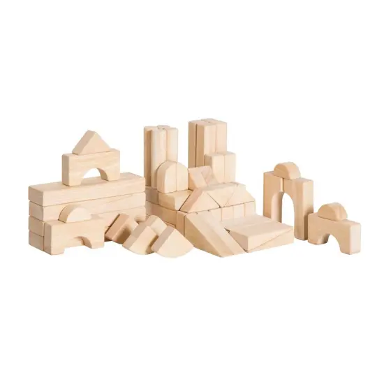 Kaplan Early Learning Company Unit Block Supplement Set 1 - 60 Pieces in 14 Shapes {2}