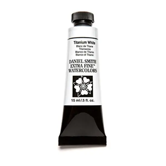 Extra Fine Watercolor 15ml Paint Tube, Titanium White (284600118), 0.5 Fl Oz (Pack of 1) {3}