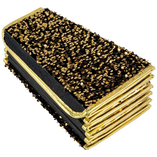 Northlight 26" Gold Sequins Hexagonal Christmas Tree Collar {5}