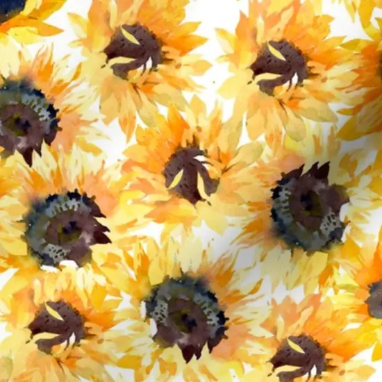 Various Fabrics by the Yard or Fat Quarter Boho Scattered Floral Flowers Nature Wildflower Custom Printed Fabric by Spoonflower {7}