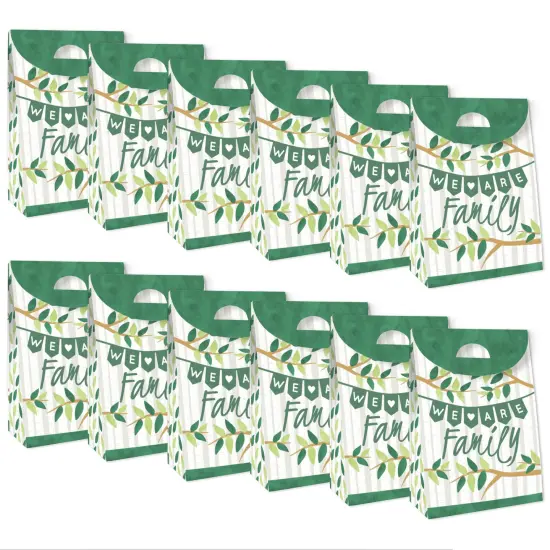 Big Dot of Happiness Family Tree Reunion - Family Gathering Gift Favor Bags - Party Goodie Boxes - Set of 12 {6}