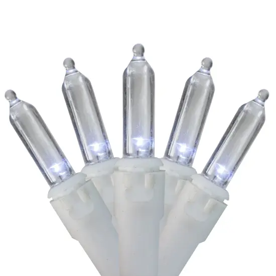 Northlight 35-Count Pure White LED Mini Christmas Light Set - 11.25ft White Wire {1}