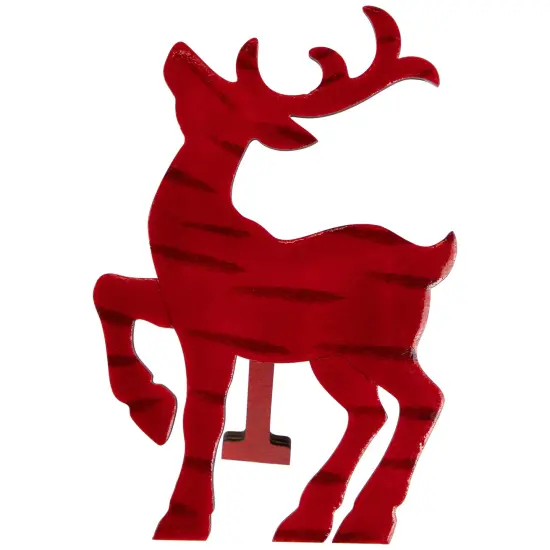 Northlight Glossy Standing Reindeer Christmas Decoration - 8" - Red {1}