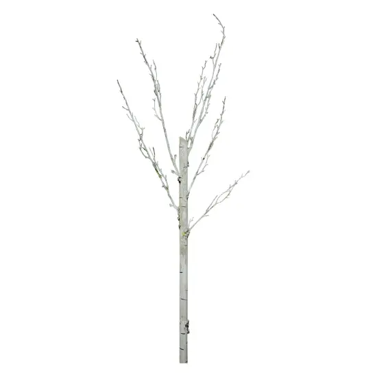Northlight Distressed Finish Artificial Birch Tree Branch Spray - 44" Gray {1}