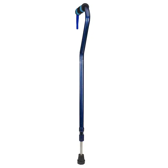 GCI Blue and Black Adjustable Shock Absorbing Walking Cane 32"-41" {4}