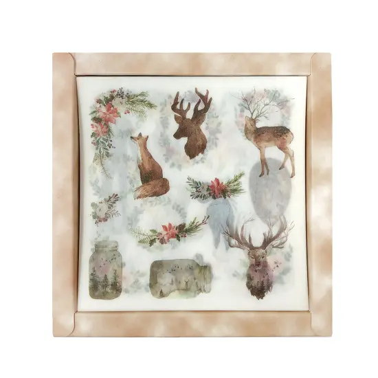 Wrapables Washi Scrapbooking Stickers Box Set Wilderness Animals {5}