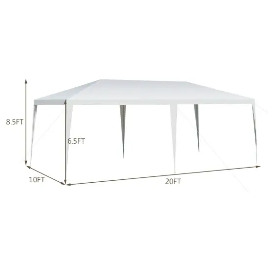 Costway 10'x20' Outdoor Party Wedding Tent Heavy Duty Canopy Pavilion {2}