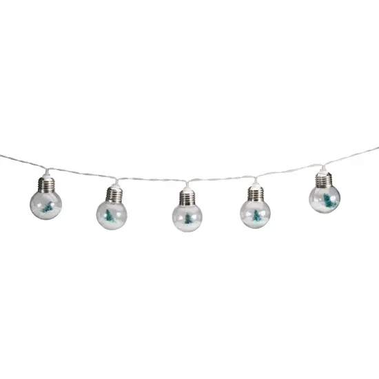 Northlight LED Christmas Trees in Bulbs Light Set - Warm White Lights- 4.25' Clear Wire - 10ct {5}