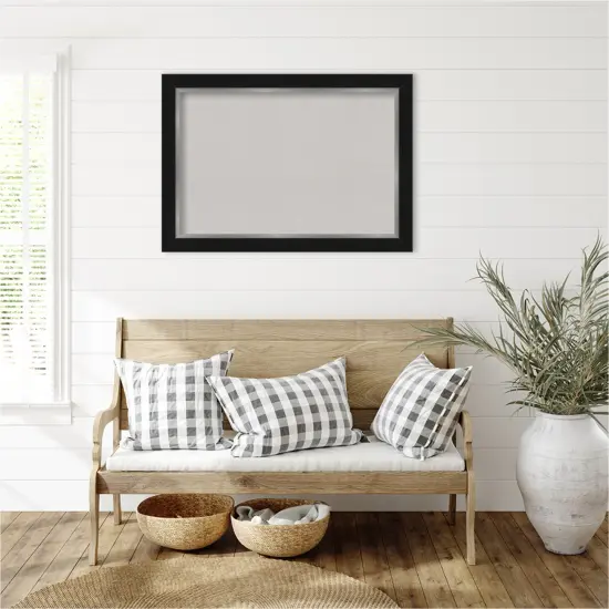 Eva Framed Corkboard, Grey Cork Eva Black Silver {6}