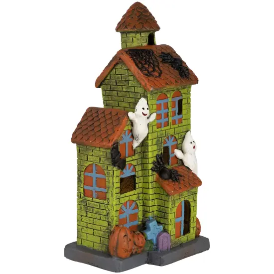 Northlight LED Lighted Ghostly Haunted House Halloween Decoration - 20" Green {5}