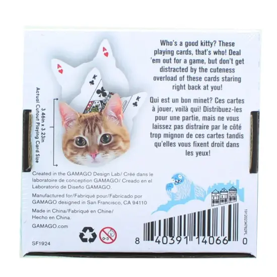 Kitten-Shaped Playing Cards | 52 Card Deck + 2 Jokers {4}