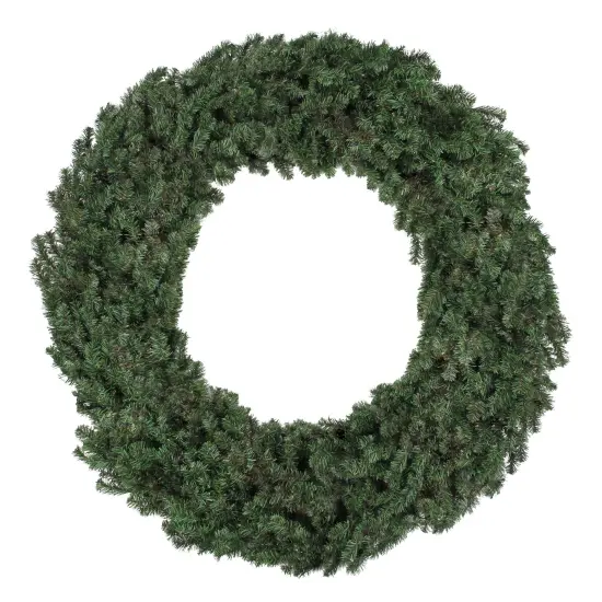 Northlight Canadian Pine Commercial Size Artificial Christmas Wreath - 6' - Unlit Green {1}