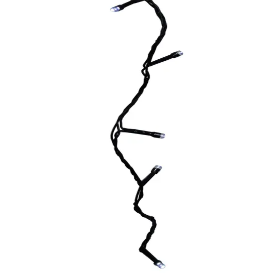 Kaemingk LED 8-Function Christmas Lights - Cool White - 117 ft Black Wire - 480ct {3}