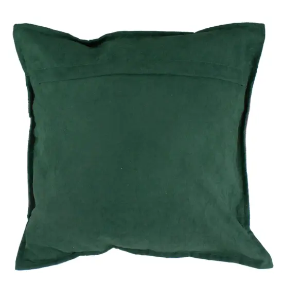 Northlight 18" Green and Brown Suede "Noel" Christmas Square Throw Pillow {6}