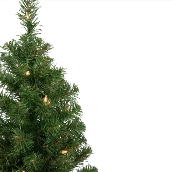Northlight Pre-Lit Medium Oakridge Noble Fir Artificial Christmas Tree - 2' - Clear Lights Green {5}