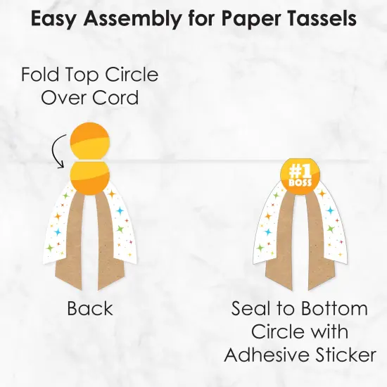 Big Dot of Happiness Happy Boss's Day - DIY Best Boss Ever Pennant Garland Decoration - Triangle Banner - 30 Pieces {7}