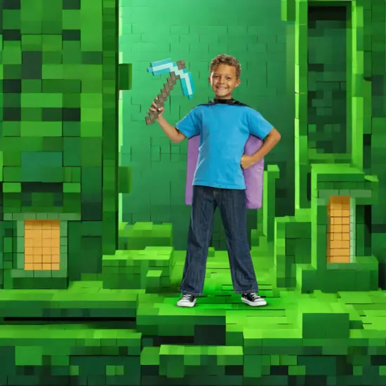 Minecraft Pickaxe and Cape Child Accessory Set {7}