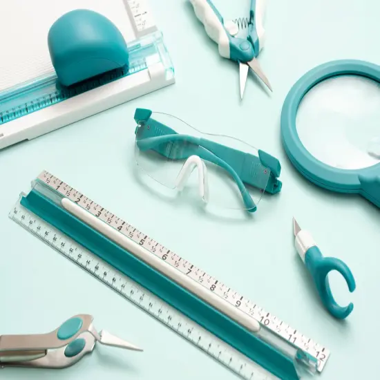 We R Comfort Craft Magnifying Glasses-Clear/Teal {6}