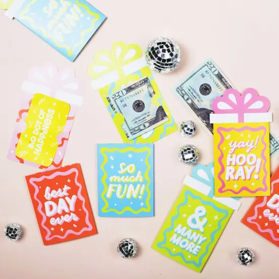 Big Dot of Happiness Party Time - Happy Birthday Party Money and Gift Card Sleeves - Nifty Gifty Card Holders - Set of 8 {3}