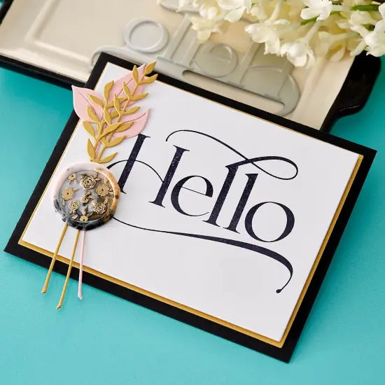 Spellbinders BetterPress Letterpress System Press Plates-Hello 1/Pkg {4}
