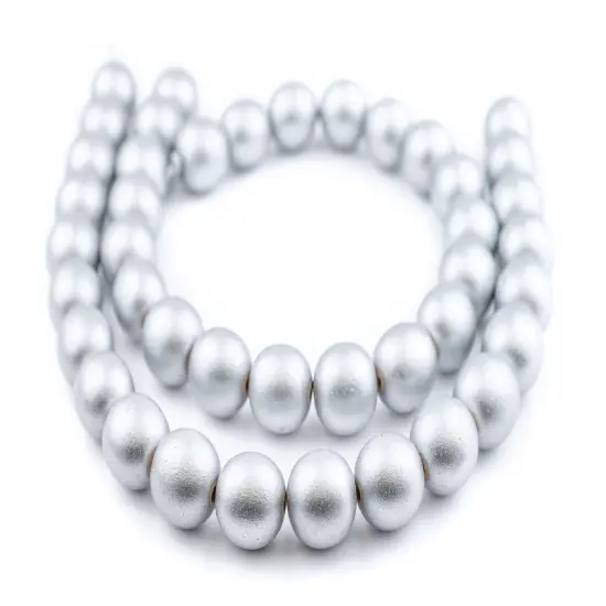 The Bead Chest Natural 20mm Wooden Beads in Silver for Jewelry Making &ndash; Round Loose Wood Spacer Beads I Approximately 20 Beads {3}