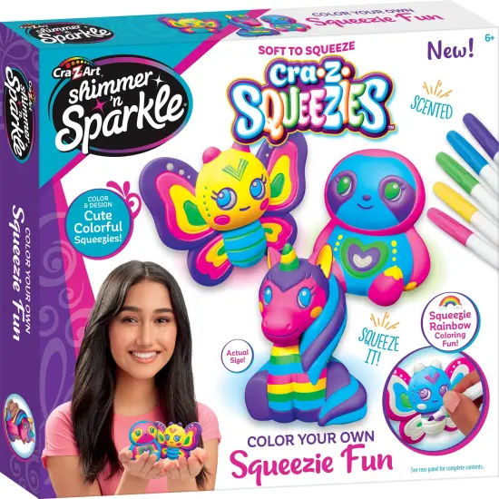 Cra-Z-Art Shimmer 'N Sparkle Color Your Own Squeezie Fun {2}