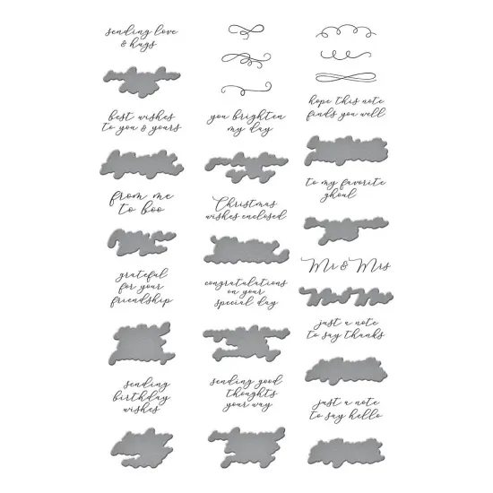 Spellbinders BetterPress Letterpress System Press Plate &Die-Envelope Of Wonder -Sentiments Of Wonder {2}