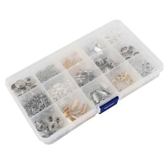 Jigitz Plastic Jewelry Organizer Box 8pk Plastic Organizer Box with Dividers {6}