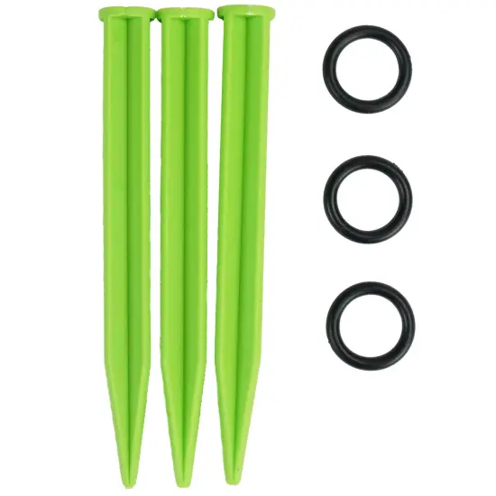 SwimWays Blue and Green Coop Magna Flying Disc Challenge Backyard Game Set 15.5" {4}