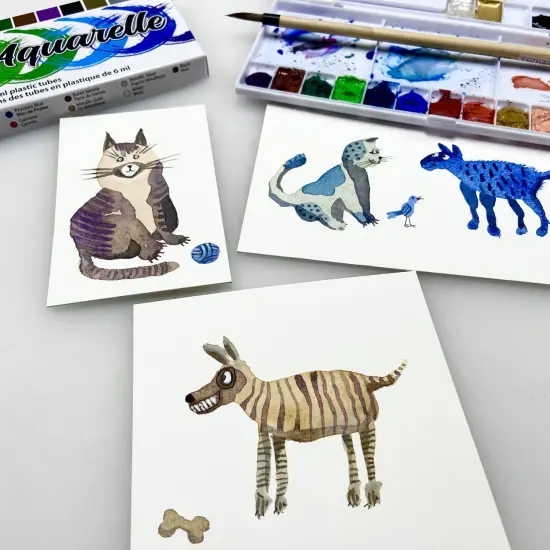 Niji Aquarelle Watercolor Set 15/Pkg-Assorted Colors {5}