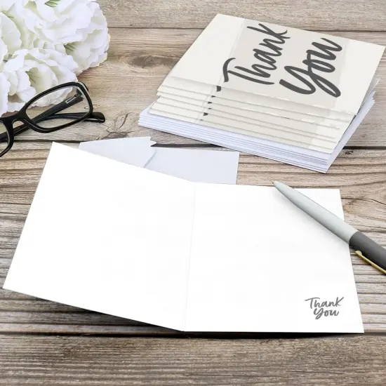 Big Dot of Happiness Champagne Elegantly Simple - Guest Party Favors Thank You Cards (8 count) {6}