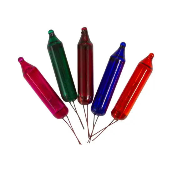 Northlight Mini Christmas Replacement Bulbs - 3.5 Volts - Multicolor - Pack of 5 {1}
