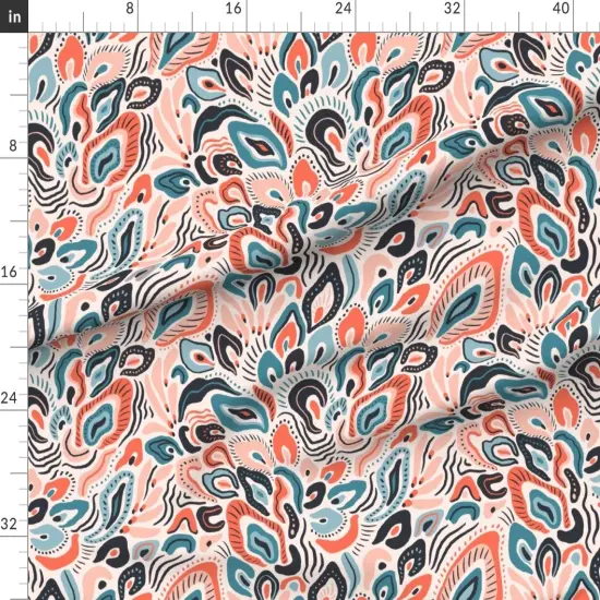 Various Fabrics by the Yard or Fat Quarter Animal Print Abstract Insect Butterflies Wing Custom Printed Fabric by Spoonflower {1}