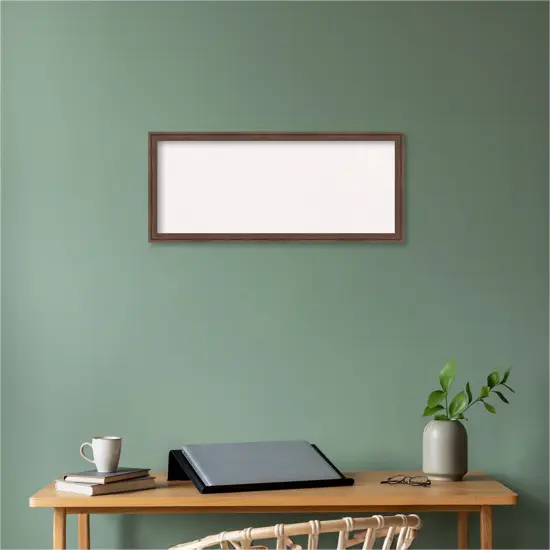 Florence Framed Corkboard, White Cork Medium Brown {6}