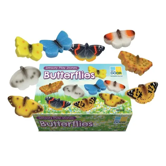 Yellow Door Sensory Play Stones: Butterflies - 8 Pieces {7}