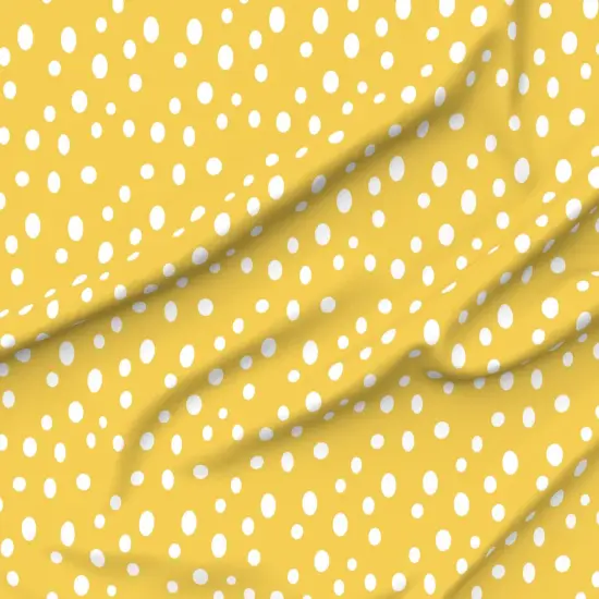 Various Fabrics by the Yard or Fat Quarter Yellow Polka Dots Retro Modern Custom Printed Fabric by Spoonflower {6}