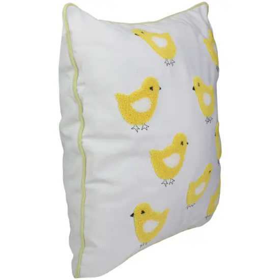 C&F Home 16" Ivory and Yellow Polyester Throw Pillow with Chicks {3}