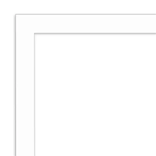 Basic Narrow Wood Framed Magnetic Board Basic White Narrow {2}