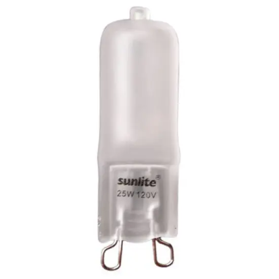 SUNLITE 25w 120v T3.5 G9 Bright White 3200k Frosted Single Ended Halogen Light Bulb {1}